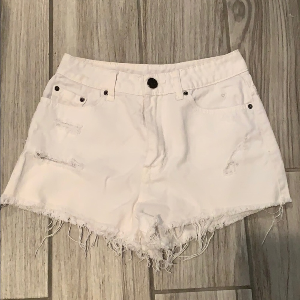 BDG high rise jean short